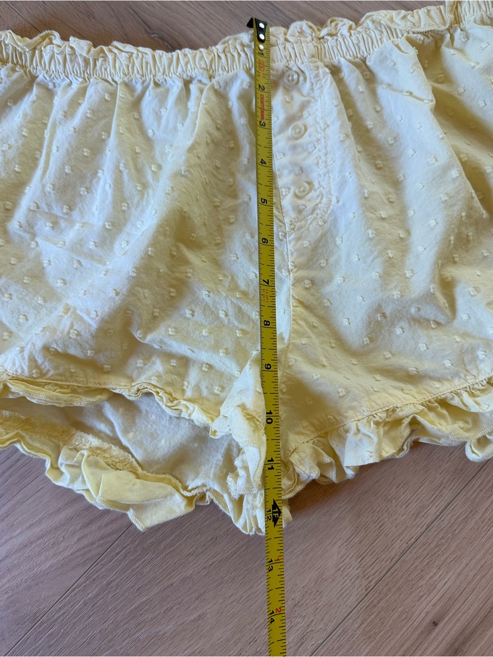 Yellow Ruffled Sleep Shorts - Women Intimates - Picture 4 of 5